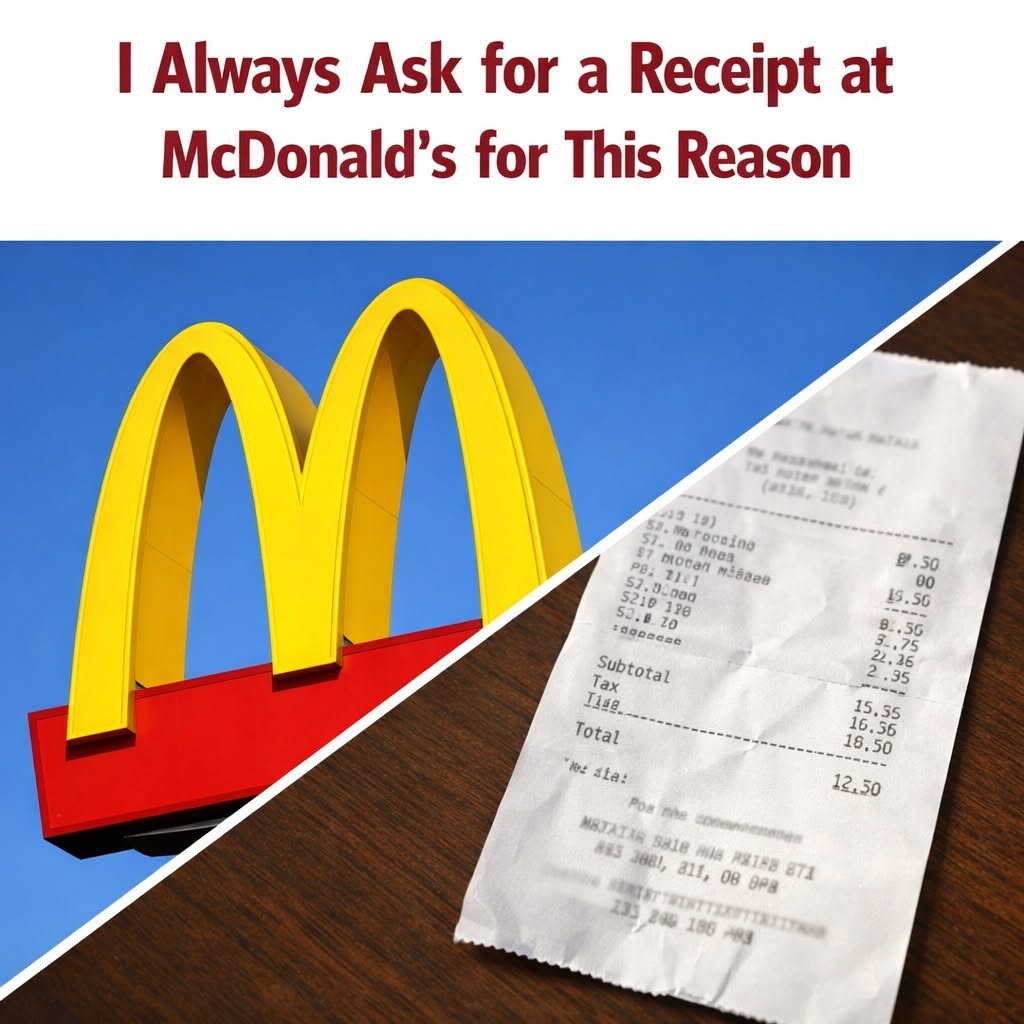 Why I Always Ask for a Receipt at Mc