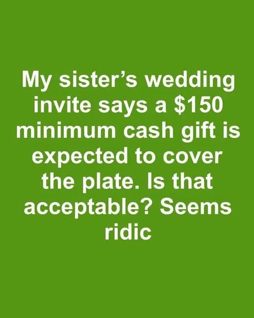 The Growing Debate Around Minimum Cash Gift Requests at Weddings