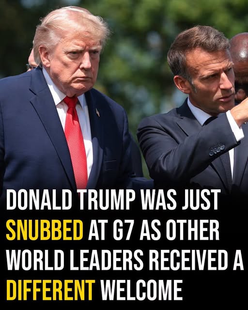 Donald Trump was just snubbed at G7 as other world leaders received a different welcome