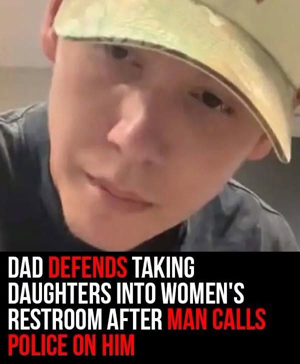 Dad defends taking daughters into women’s restr